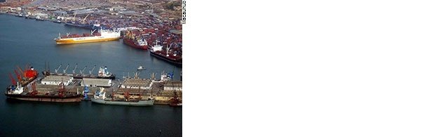 Porto de Luanda em Angola
