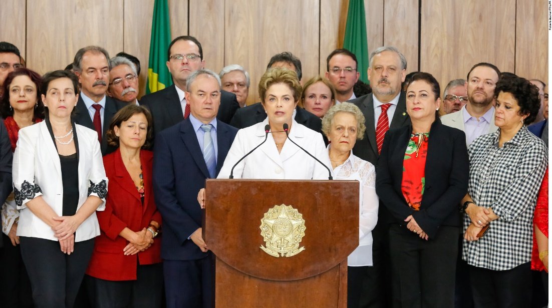Dilma Rousseff no  Último Discurso no Planalto
