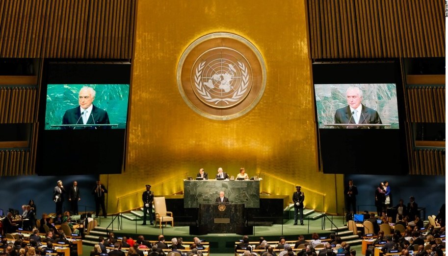 Presidente Michel Temer na ONU